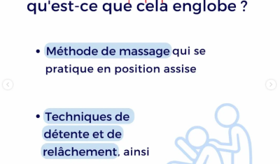 Massage acupressure assis pour se détendre et apporter un bien-être express à Champagne-au-Mont-d'Or